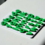 Grass green lowercase alphabet puzzle for preschoolers – educational toy for early literacy and letter recognition.