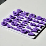 Montessori pastel lowercase alphabet puzzle for preschoolers – educational toy for early literacy and letter recognition.