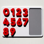 Completed number puzzle with all pieces in place – preschool counting toy for number learning and fine motor development