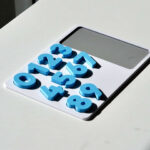 Completed number puzzle with all pieces in place – preschool counting toy for number learning and fine motor development