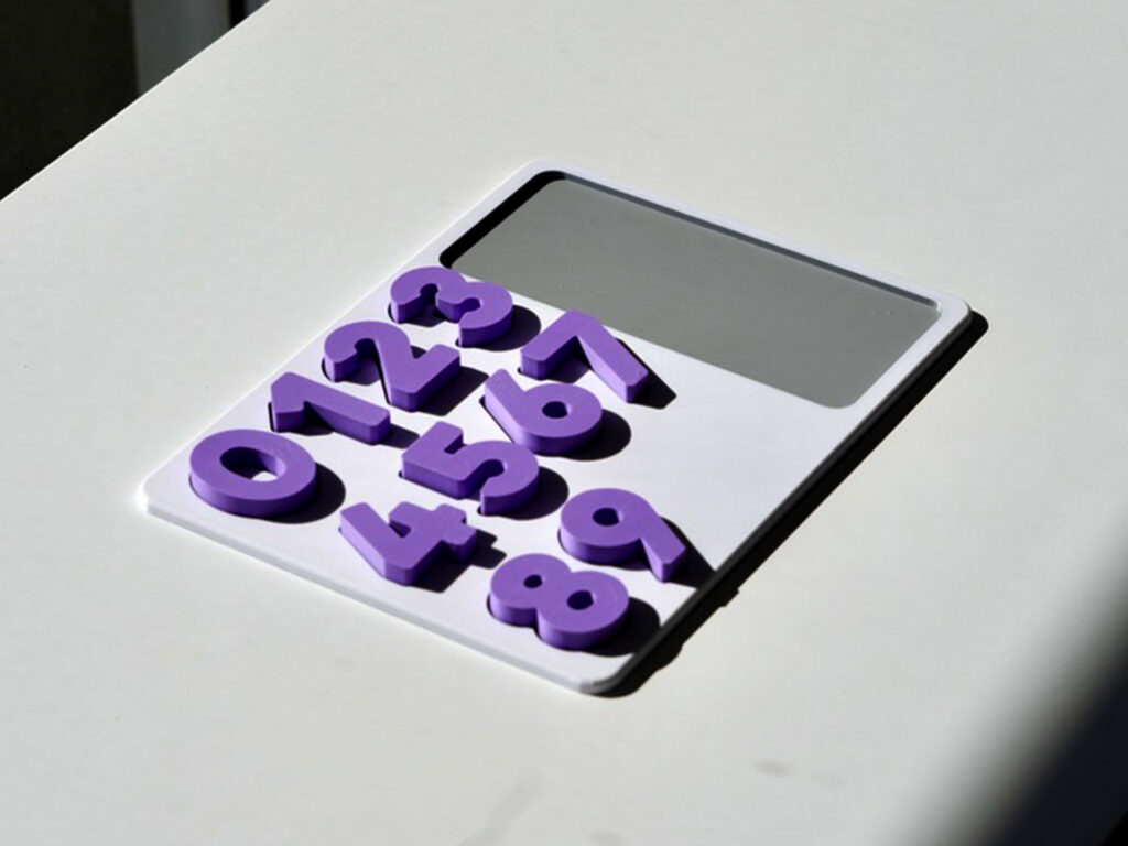 Completed number puzzle with all pieces in place – preschool counting toy for number learning and fine motor development