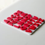 Completed uppercase alphabet puzzle – Australian-made educational toy for preschool letter recognition and phonics practice.